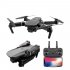 E88 pro drone 4k HD dual camera visual positioning 1080P WiFi fpv drone height preservation rc quadcopter Gray 4k dual camera 3 batteries