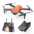 E99 Pro2 K3 RC Mini Drone 4K Dual HD Camera WIFI FPV Aerial Photography Helicopter Foldable Quadcopter Drone Toys Orange 1 battery
