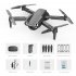 E99 Pro2 K3 RC Mini Drone 4K Dual HD Camera WIFI FPV Aerial Photography Helicopter Foldable Quadcopter Drone Toys Orange 3 batteries