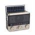 EC 2110BTS Portable Radio AM FM SW Solar Powered Pocket Radio Best Reception For Emergency Hurricane Running Walking black