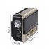 EC 2110BTS Portable Radio AM FM SW Solar Powered Pocket Radio Best Reception For Emergency Hurricane Running Walking black