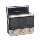 EC-2110BTS Portable Radio AM FM SW Solar Powered Pocket Radio Best Reception For Emergency Hurricane Running Walking black