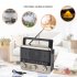 EC 2110BTS Portable Radio AM FM SW Solar Powered Pocket Radio Best Reception For Emergency Hurricane Running Walking black