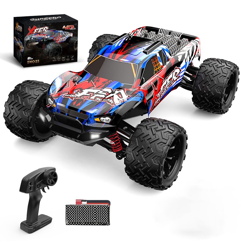 1:16 2.4Ghz RC Car 40KM/H High Speed Off Road Vehicle with Dual 280 Motor 4WD Electric Remote Control Car 9501E Red
