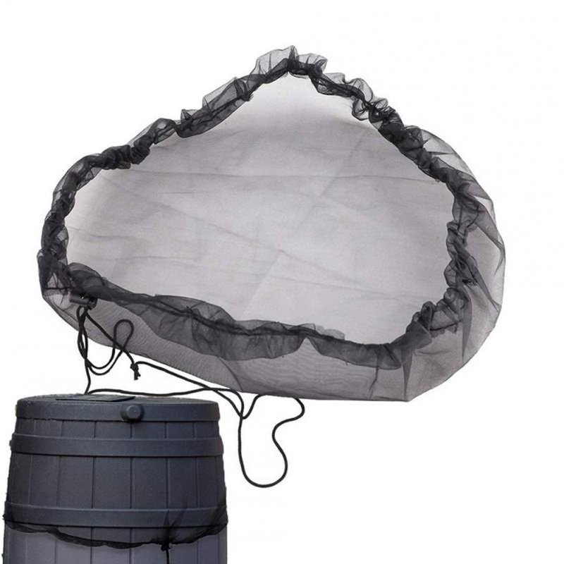 3 Pack Mesh Cover For Rain Barrels With Drawstring Outdoor Rain Barrel Netting Screen For Preventing Fallen Leaves Debris 
