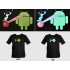 EL T shirt with sound and noise response lights up and shows the Android mascot vaporizing an Apple  this is a great way to show your support for Android