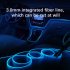 EL Wire Interior Car LED Strip Lights RGB Colorful Ambient Lighting Kits 5V USB Powered For Car Garden Decorations 1 meter