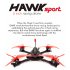 EMAX Hawk Sport 5 Inch 4S 6S FPV Racing Drone BNF PNP F405 FC 35A Blheli 32 ESC ECO2207 1700KV 2400KV CADDX Turbo Micro F2 25 200mW VTX PNP 2400KV 6S NO Receive