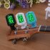 ENO ET 33 Mini Clip on Guitar Tuner Digital LCD Chromatic Guitar Bass Violin Ukulele Chromatic Bass Violin Tuner blue ET 33