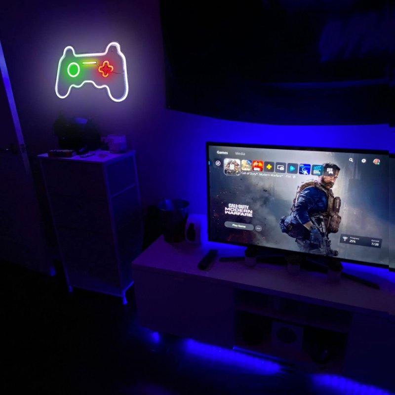 Gaming Neon Sign Gamer Wall Game Room Decor Gamer Gifts Neon Sign Wall Lights LED Sign 