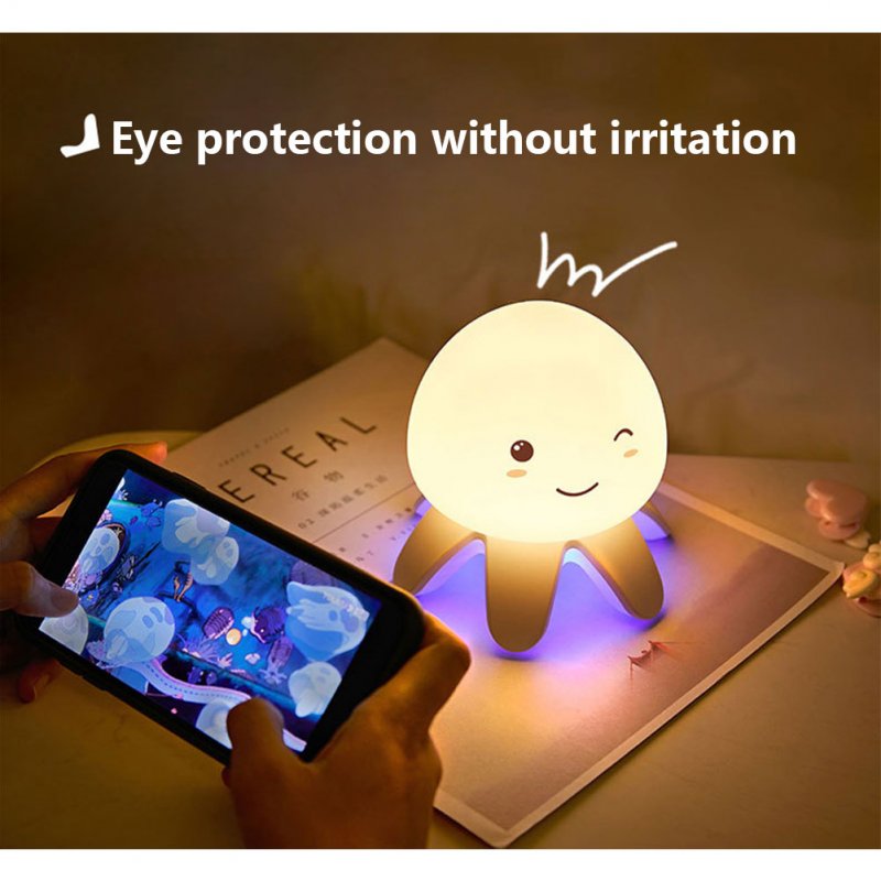 Led Music Light Usb Charging RC Dimming Colorful Touch Sensor Lamp Bedside Sleeping Night Light 