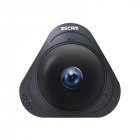 ESCAM Q8 360 Degree Panoramic IP Camera   960P  Night Vision   Motion Detection  Two Way Audio  Support Onvif Protocol  Black 