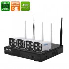 ESCAM WNK403 is 4 Channel NVR Security Kit that delivers HD footage  remote monitoring  motion detection alerts and brings great value for money