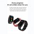 ET620 1 57 inch Smart Watch Waterproof Full Touch Fitness Smart Watch Heart Rate Blood Oxygen Monitor Message Reminder Fitness Tracker For Men Women red tape