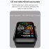ET620 1 57 inch Smart Watch Waterproof Full Touch Fitness Smart Watch Heart Rate Blood Oxygen Monitor Message Reminder Fitness Tracker For Men Women red tape