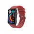ET620 1 57 inch Smart Watch Waterproof Full Touch Fitness Smart Watch Heart Rate Blood Oxygen Monitor Message Reminder Fitness Tracker For Men Women red tape