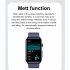 ET620 1 57 inch Smart Watch Waterproof Full Touch Fitness Smart Watch Heart Rate Blood Oxygen Monitor Message Reminder Fitness Tracker For Men Women red tape
