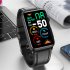 ET620 1 57 inch Smart Watch Waterproof Full Touch Fitness Smart Watch Heart Rate Blood Oxygen Monitor Message Reminder Fitness Tracker For Men Women red tape