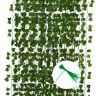 EU 16pcs Plastic Artificial Ivy Leaf Plant Vines Hanging for Garden Wedding