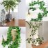 EU 16pcs Plastic Artificial Ivy Leaf Plant Vines Hanging for Home Garden Wedding