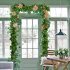 EU 16pcs Plastic Artificial Ivy Leaf Plant Vines Hanging for Home Garden Wedding