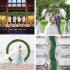 EU 16pcs Plastic Artificial Ivy Leaf Plant Vines Hanging for Home Garden Wedding