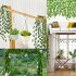 EU 16pcs Plastic Artificial Ivy Leaf Plant Vines Hanging for Home Garden Wedding
