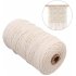 EU 200m Natural Cord String Rope Cotton Yarn 3 Braided for Diy Crafts Wall Hanging Plant Hanger