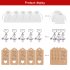 EU 20pcs Angel Keychain Pendant Yarn Bag Gifts for Wedding Birthday Party Light Pink