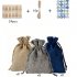 EU 24pcs 3 color Drawstring Storage Pockets Candy Bag Christmas Gift