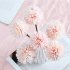 EU 6pcs Artificial Flower Bridal Wedding Bouquet Home Garden Party Decoration Milky White
