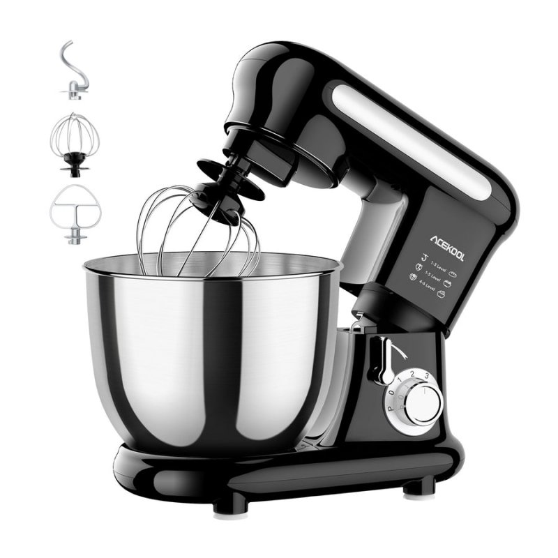 UK ACEKOOL Stand Mixer MC3 4QT 6 Speeds Small Food Mixers Black UK Plug