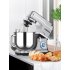 EU ACEKOOL Stand Mixer 6 7L 10 Speeds Tilt Head 1400W Silver EU Plug