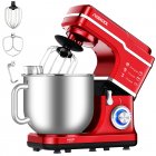 EU ACEKOOL Stand Mixer 6 7L 10 Speeds Tilt Head 1400W Red UK Plug