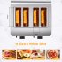 EU ACEKOOL Toaster TA1 Stainless Steel 4 Slice 7 Shades Toaster UK Plug