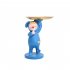 EU Colorful Resin Tray Ornaments Abstract Dreamland Pacifier Girl Shaped Sculpture Candy Pallet Pacifier Girl Blue