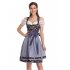 EU KOJOOIN Oktoberfest Women s Vintage Floral German Dirndl Dress 3 Piece Set Blue 34