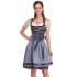 EU KOJOOIN Oktoberfest Women s Vintage Floral German Dirndl Dress 3 Piece Set Blue 38