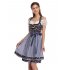 EU KOJOOIN Oktoberfest Women s Vintage Floral German Dirndl Dress 3 Piece Set Blue 42