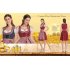 EU KOJOOIN Women s Vintage 3 Piece Oktoberfest Embroidery Dirndl Dress Burgundy Polka Dot 36