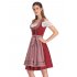 EU KOJOOIN Women s Vintage 3 Piece Oktoberfest Embroidery Dirndl Dress Burgundy Polka Dot 40
