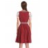 EU KOJOOIN Women s Vintage 3 Piece Oktoberfest Embroidery Dirndl Dress Burgundy Polka Dot 38
