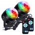 EU Litake 4pcs Portable Led Disco Crystal Ball Party Lights with Remote Control EU Plug