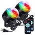 EU Litake 4pcs Portable Led Disco Crystal Ball Party Lights with Remote Control EU Plug