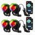 EU Litake 4pcs Portable Led Disco Crystal Ball Party Lights with Remote Control EU Plug