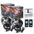 EU Litake 4pcs Portable Led Disco Crystal Ball Party Lights with Remote Control EU Plug