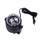 EU Plug LED New Colorful Night Light Sound Control Ball Shaped Lamp Mini Remote Control Stage Light As shown