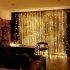 EU Plug with Tail Plug 3   3 Meters 300 LED Curtain Lights String Christmas Decoration Lamp Warm White