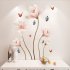 EU Removable 3D Flower Wall Sticker Living Room Bedroom Home Decor