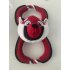 EU Squeaky Interactive Dog Toys with Handle Rope Red